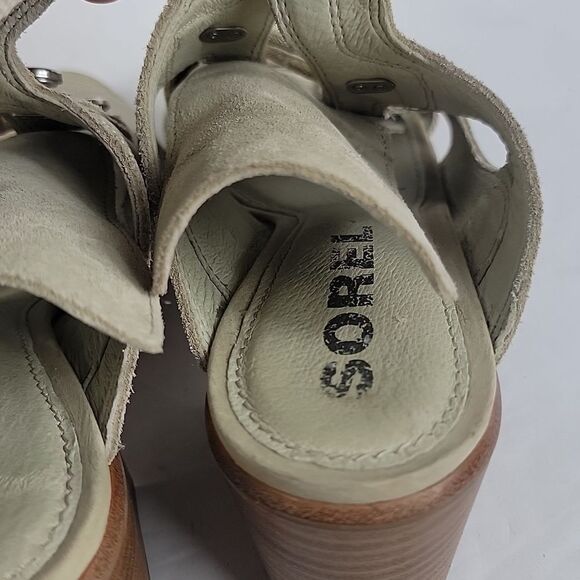 Sorel Nadia Suede Open-Toe Women's Sandals. - Picture 6 of 9